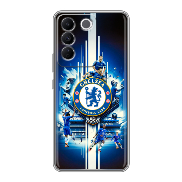 Силиконовый чехол на Vivo V27e с принтом Chelsea Челси