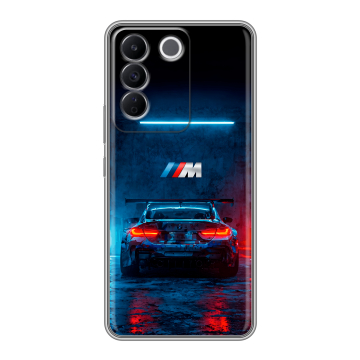 Силиконовый чехол на Vivo V27e с принтом BMW БМВ Силиконовый чехол на Vivo V27e с принтом BMW БМВ