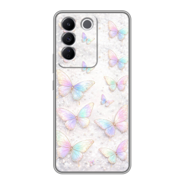Силиконовый чехол на Vivo V27e с принтом женский