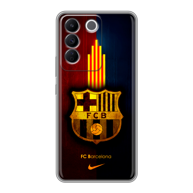 Силиконовый чехол на Vivo V27e с принтом Барселона Barcelona Силиконовый чехол на Vivo V27e с принтом Барселона Barcelona