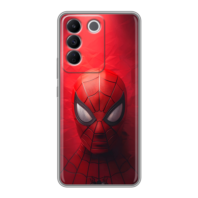 Силиконовый чехол на Vivo V27e с принтом Spiderman Человек паук Силиконовый чехол на Vivo V27e с принтом Spiderman Человек паук