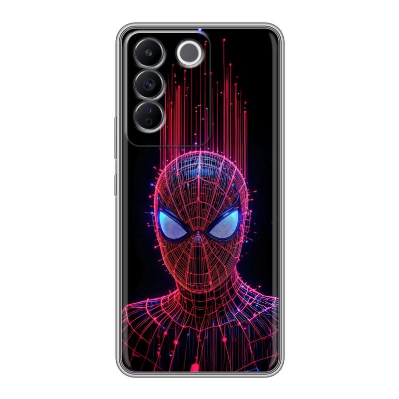 Силиконовый чехол на Vivo V27e с принтом Spiderman Человек паук Силиконовый чехол на Vivo V27e с принтом Spiderman Человек паук