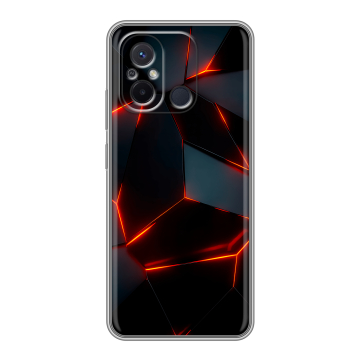 Силиконовый чехол на Xiaomi RedMi 12C с принтом Яркие абстракции Силиконовый чехол на Xiaomi RedMi 12C с принтом Яркие абстракции