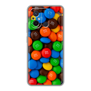 Силиконовый чехол на Xiaomi RedMi 12C с принтом Конфеты Силиконовый чехол на Xiaomi RedMi 12C с принтом Конфеты