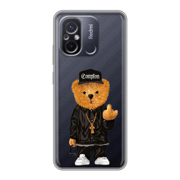 Силиконовый чехол на Xiaomi RedMi 12C с принтом Мишка Силиконовый чехол на Xiaomi RedMi 12C с принтом Мишка