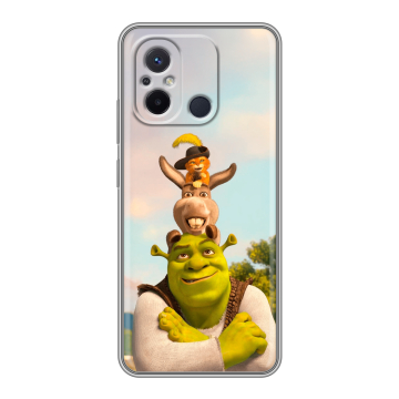 Силиконовый чехол на Xiaomi RedMi 12C с принтом Шрек Shrek