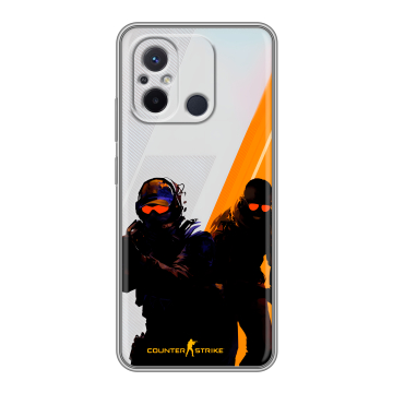 Силиконовый чехол на Xiaomi RedMi 12C с принтом Контер страйк Counter strike