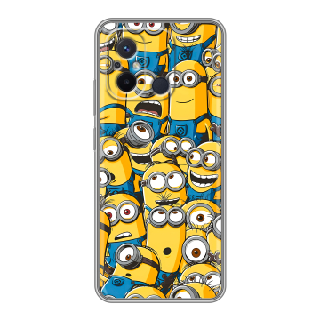 Силиконовый чехол на Xiaomi RedMi 12C с принтом Миньоны Силиконовый чехол на Xiaomi RedMi 12C с принтом Миньоны