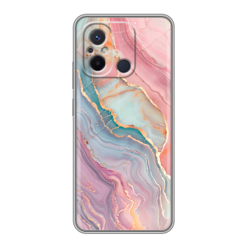 Силиконовый чехол на Xiaomi RedMi 12C с принтом розовый мрамор Силиконовый чехол на Xiaomi RedMi 12C с принтом розовый мрамор