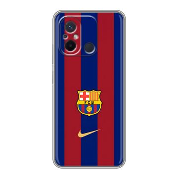 Силиконовый чехол на Xiaomi RedMi 12C с принтом Барселона Barcelona