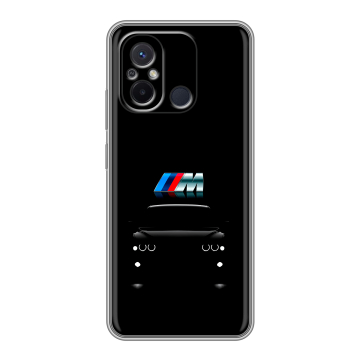 Силиконовый чехол на Xiaomi RedMi 12C с принтом БМВ BMW Силиконовый чехол на Xiaomi RedMi 12C с принтом БМВ BMW