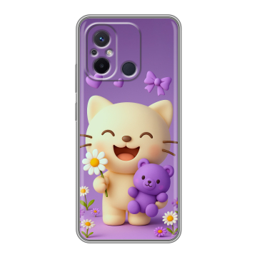 Силиконовый чехол на Xiaomi RedMi 12C с принтом для девочек Силиконовый чехол на Xiaomi RedMi 12C с принтом для девочек