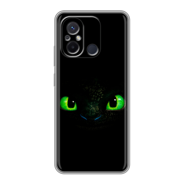 Силиконовый чехол на Xiaomi RedMi 12C с принтом Как приручить дракона Силиконовый чехол на Xiaomi RedMi 12C с принтом Как приручить дракона