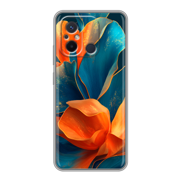 Силиконовый чехол на Xiaomi RedMi 12C с принтом Цветы