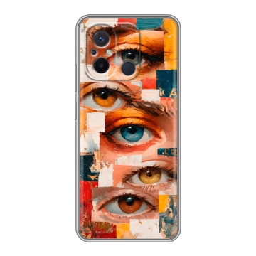 Силиконовый чехол на Xiaomi RedMi 12C с принтом Модный принт