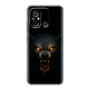 Силиконовый чехол на Xiaomi RedMi 12C с принтом Волк