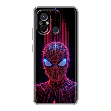 Силиконовый чехол на Xiaomi RedMi 12C с принтом Spiderman Человек паук Силиконовый чехол на Xiaomi RedMi 12C с принтом Spiderman Человек паук