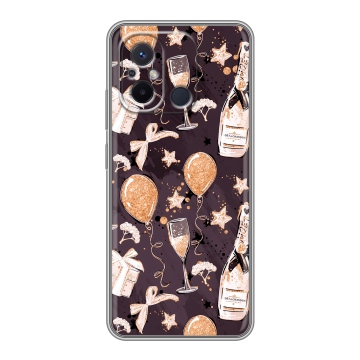 Силиконовый чехол на Xiaomi RedMi 12C с принтом Новый год