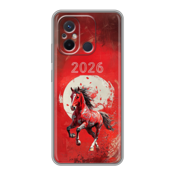 Силиконовый чехол на Xiaomi RedMi 12C с принтом Новый год