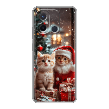 Силиконовый чехол на Xiaomi RedMi 12C с принтом Новый год