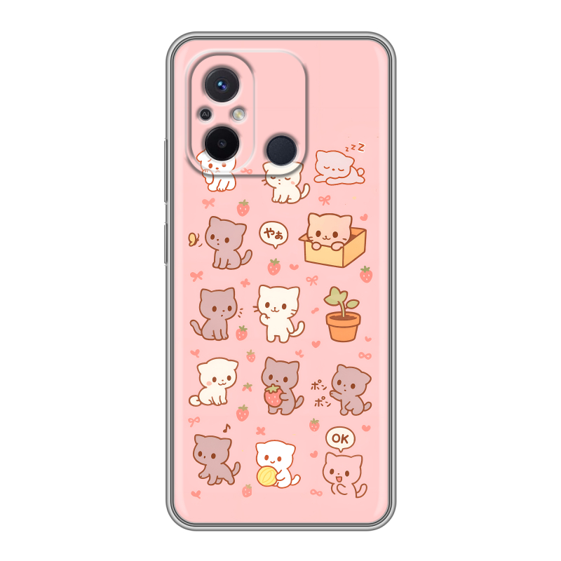 Силиконовый чехол на Xiaomi RedMi 12C с принтом Hello Kitty Хелоу Кити Силиконовый чехол на Xiaomi RedMi 12C с принтом Hello Kitty Хелоу Кити