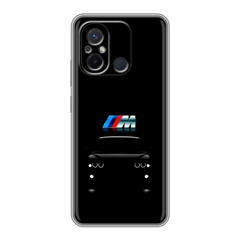 Силиконовый противоударный чехол на Xiaomi RedMi 12C с принтом БМВ BMW Силиконовый противоударный чехол на Xiaomi RedMi 12C с принтом БМВ BMW