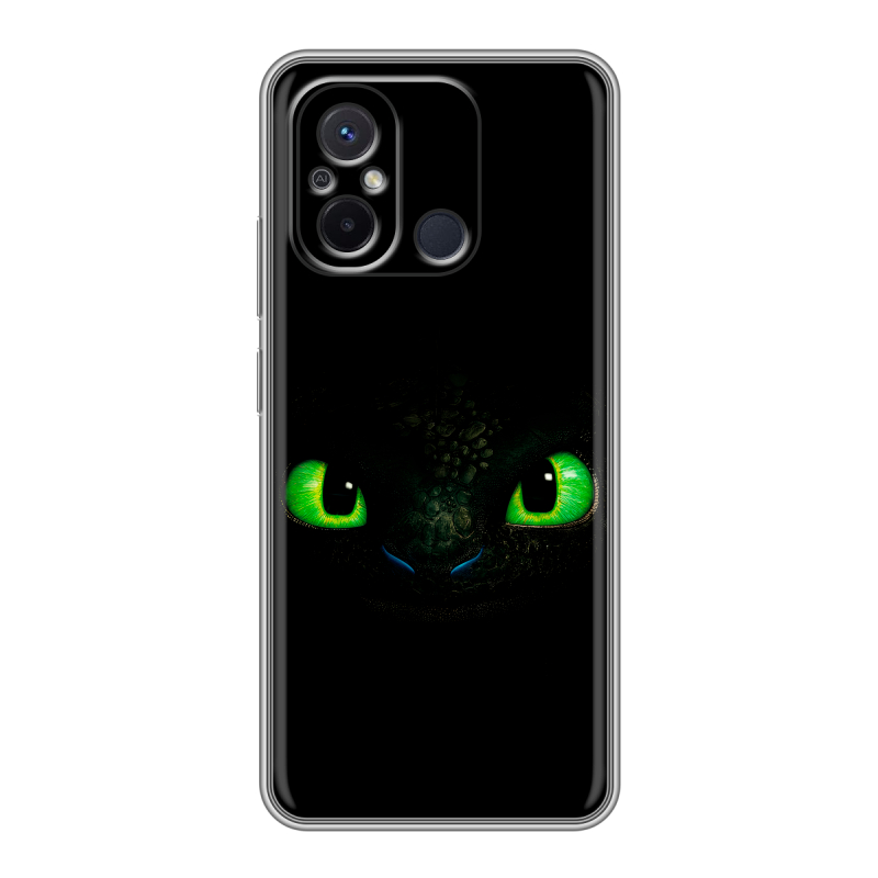 Силиконовый чехол на Xiaomi RedMi 12C с принтом Как приручить дракона Силиконовый чехол на Xiaomi RedMi 12C с принтом Как приручить дракона