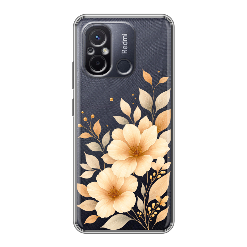 Силиконовый чехол на Xiaomi RedMi 12C с принтом для девушки Силиконовый чехол на Xiaomi RedMi 12C с принтом для девушки