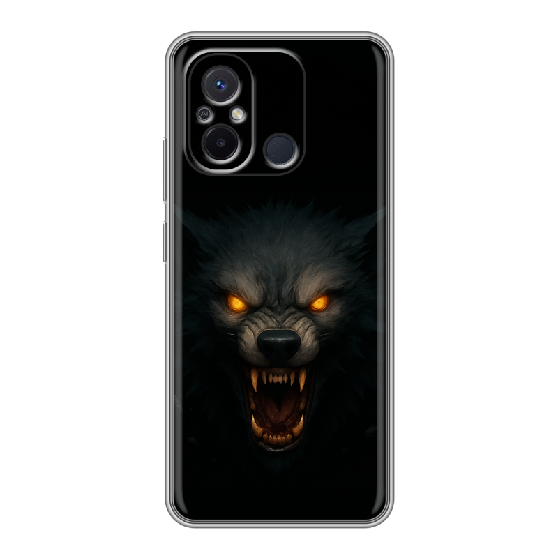 Силиконовый чехол на Xiaomi RedMi 12C с принтом Волк Силиконовый чехол на Xiaomi RedMi 12C с принтом Волк