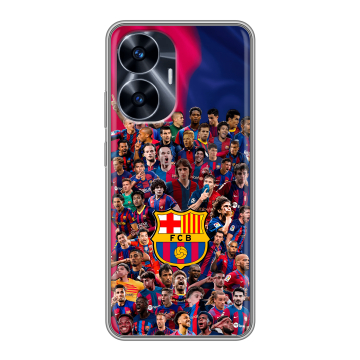 Силиконовый чехол на Realme C55 с принтом Барселона Barcelona Силиконовый чехол на Realme C55 с принтом Барселона Barcelona