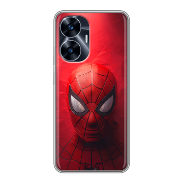 Силиконовый чехол на Realme C55 с принтом Spiderman Человек паук Силиконовый чехол на Realme C55 с принтом Spiderman Человек паук