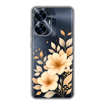 Силиконовый чехол на Realme C55 с принтом для девушки Силиконовый чехол на Realme C55 с принтом для девушки