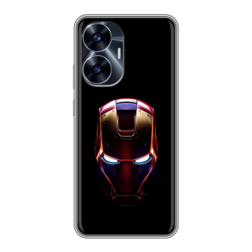 Силиконовый чехол на Realme C55 с принтом IronMan Железный человек Силиконовый чехол на Realme C55 с принтом IronMan Железный человек