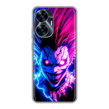 Силиконовый чехол на Realme C55 с принтом Death note Тетрадь смерти Силиконовый чехол на Realme C55 с принтом Death note Тетрадь смерти