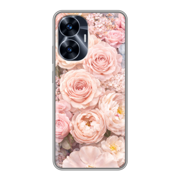 Силиконовый чехол на Realme C55 с принтом женский Силиконовый чехол на Realme C55 с принтом женский