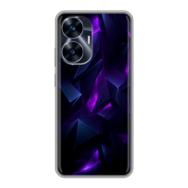 Силиконовый чехол на Realme C55 с принтом Абстракиция Силиконовый чехол на Realme C55 с принтом Абстракиция