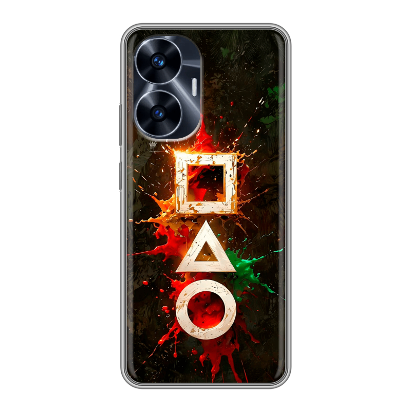 Силиконовый чехол на Realme C55 с принтом Squid Game Игра кальмара Силиконовый чехол на Realme C55 с принтом Squid Game Игра кальмара