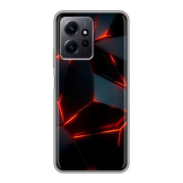 Силиконовый чехол на Xiaomi RedMi Note 12 с принтом Яркие абстракции Силиконовый чехол на Xiaomi RedMi Note 12 с принтом Яркие абстракции