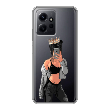 Силиконовый чехол на Xiaomi RedMi Note 12 с принтом Женские принты Силиконовый чехол на Xiaomi RedMi Note 12 с принтом Женские принты