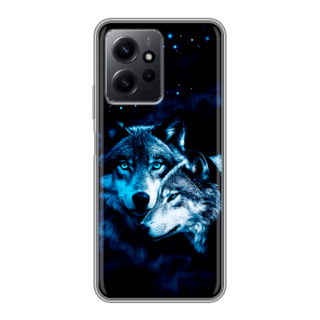 Силиконовый чехол на Xiaomi RedMi Note 12 с принтом Волки Силиконовый чехол на Xiaomi RedMi Note 12 с принтом Волки