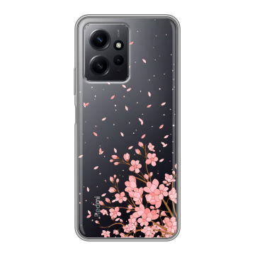 Силиконовый чехол на Xiaomi RedMi Note 12 с принтом Ветка сакуры Силиконовый чехол на Xiaomi RedMi Note 12 с принтом Ветка сакуры