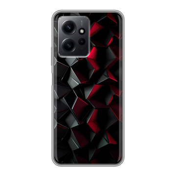Силиконовый чехол на Xiaomi RedMi Note 12 с принтом Абстракция
