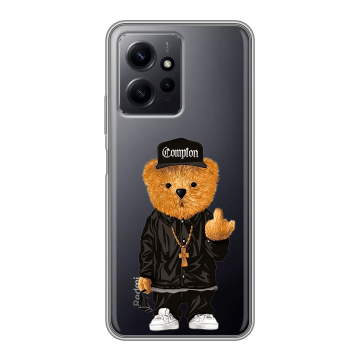 Силиконовый чехол на Xiaomi RedMi Note 12 с принтом Мишка Силиконовый чехол на Xiaomi RedMi Note 12 с принтом Мишка