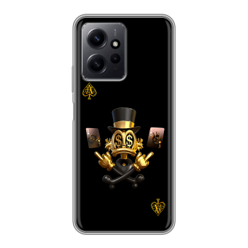 Силиконовый чехол на Xiaomi RedMi Note 12 с принтом Золотой скрудж макдак Силиконовый чехол на Xiaomi RedMi Note 12 с принтом Золотой скрудж макдак