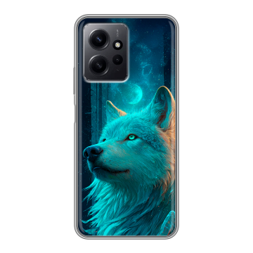 Силиконовый чехол на Xiaomi RedMi Note 12 с принтом бабочки саккура