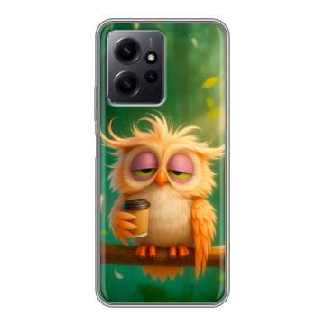 Силиконовый чехол на Xiaomi RedMi Note 12 с принтом сова