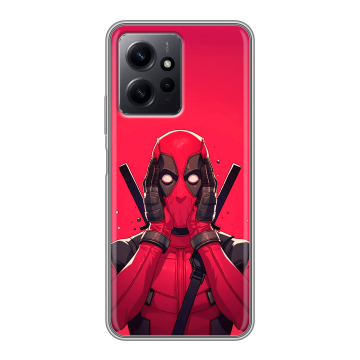 Силиконовый чехол на Xiaomi RedMi Note 12 с принтом Дедпул Deadpool