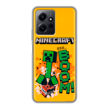 Силиконовый чехол на Xiaomi RedMi Note 12 с принтом Майнкрафт Minecraft Силиконовый чехол на Xiaomi RedMi Note 12 с принтом Майнкрафт Minecraft