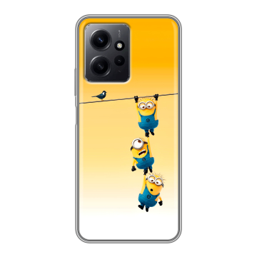 Силиконовый чехол на Xiaomi RedMi Note 12 с принтом Миньоны Силиконовый чехол на Xiaomi RedMi Note 12 с принтом Миньоны