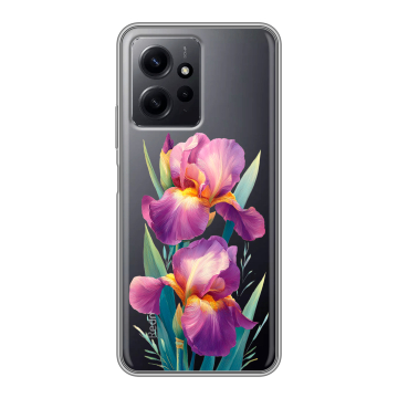 Силиконовый чехол на Xiaomi RedMi Note 12 с принтом Цветы орхидеи Силиконовый чехол на Xiaomi RedMi Note 12 с принтом Цветы орхидеи